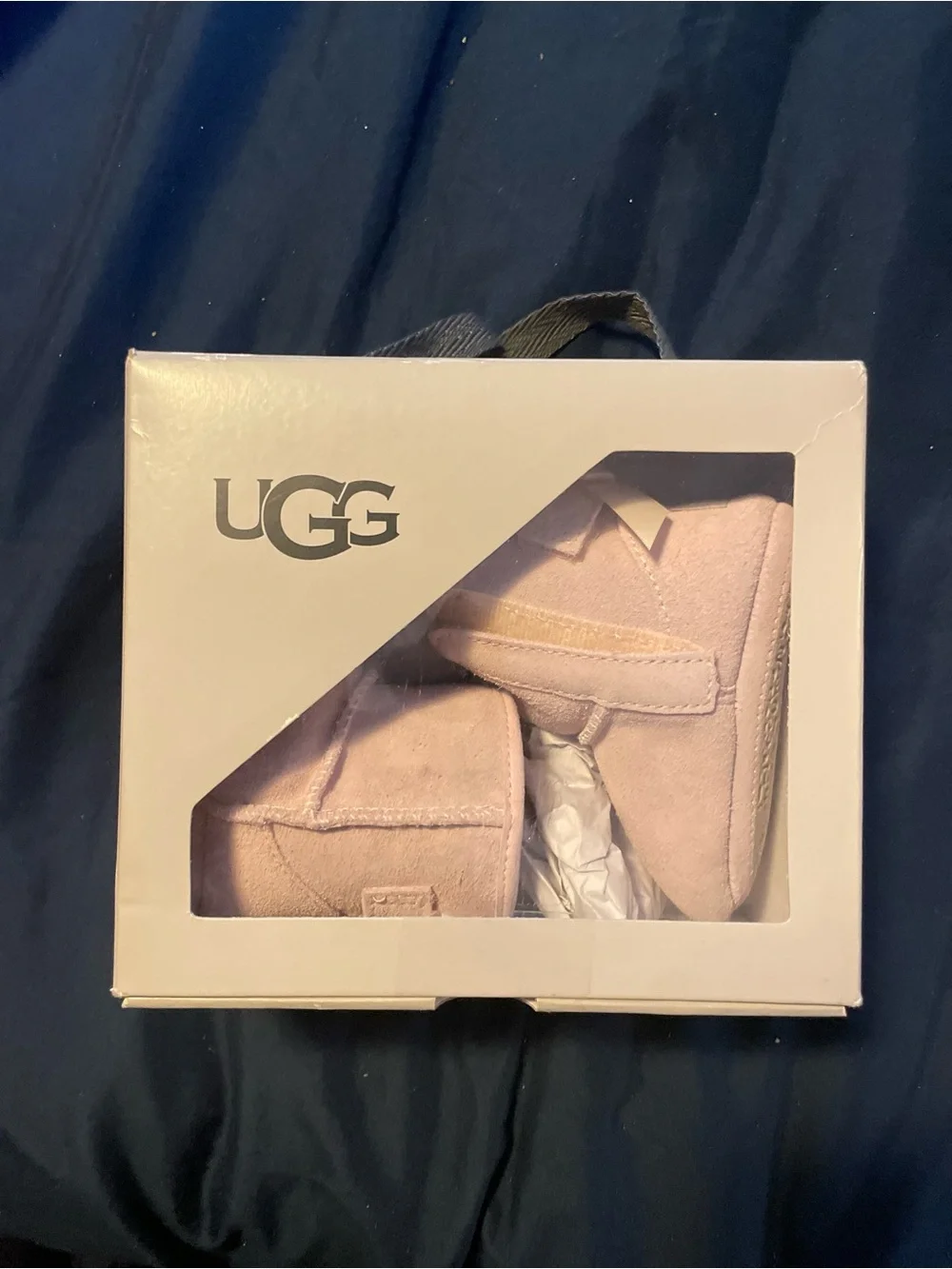 UGG Baby Soft Pink Suede Booties